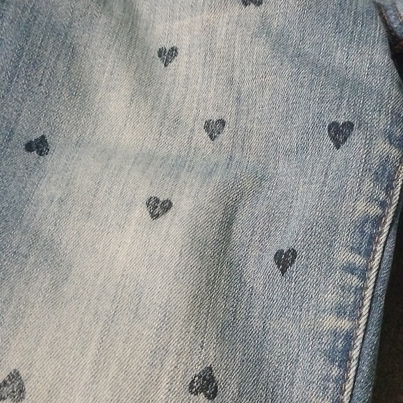 Madewell heart jeans. Size 23 - Picture 3 of 5